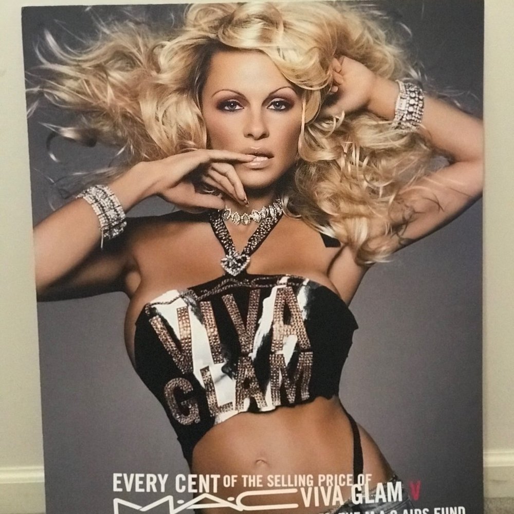 MAC Viva Glam Pamela Anderson Poster Board.